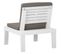 Chaise De Salon De Jardin Avec Coussin Plastique Blanc