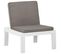 Chaise De Salon De Jardin Avec Coussin Plastique Blanc