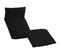 Chaise Longue Pliable Tissu Oxford Noir