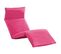 Chaise Longue Pliable Tissu Oxford Rose