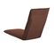 Chaise Longue Pliable Tissu Oxford Marron