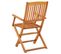 Chaises de jardin pliables 2 pcs Bois d'eucalyptus massif