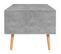 Table Basse Gris Béton 100x49,5x43 Cm Aggloméré