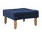 Tabouret Bleu Marine 60x60x36 Cm Velours