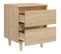 Tables De Chevet Pieds En Pin 2 PCs Chêne Sonoma 40x35x50 Cm