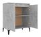 Buffet Gris Béton 60x35x70 Cm Aggloméré