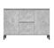 Buffet Gris Béton 104x35x70 Cm Aggloméré