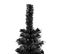 Sapin De Noël Étroit Noir 120 Cm