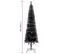 Sapin De Noël Étroit Noir 150 Cm