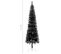 Sapin De Noël Étroit Noir 180 Cm