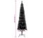 Sapin De Noël Étroit Noir 210 Cm