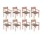 Chaises De Jardin Empilables Avec Coussins 8 PCs Teck Solide