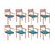 Chaises De Jardin Empilables Avec Coussins 8 PCs Teck Solide