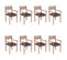 Chaises De Jardin Empilables Avec Coussins 8 PCs Teck Solide