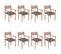 Chaises De Jardin Empilables Avec Coussins 8 PCs Teck Solide