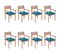 Chaises De Jardin Empilables Avec Coussins 8 PCs Teck Solide