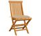 Chaises De Jardin Avec Coussins Beige 8 PCs Bois De Teck Massif