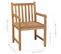 Chaises D'extérieur 4 PCs Bois De Teck Solide