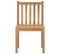 Chaises De Jardin 4 PCs Bois De Teck Solide