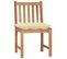 Chaises De Jardin 6 PCs Avec Coussins Bois De Teck Massif