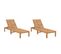 Chaises Longues Lot De 2 Bois De Teck Solide