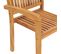 Chaises De Jardin Empilables Avec Coussins 4 PCs Teck Solide