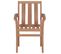 Chaises De Jardin Empilables 4 PCs Boie De Teck Solide