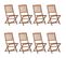 Chaises Pliables D'extérieur 8 PCs Bois D'acacia Solide