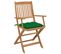 Chaises Pliables De Jardin 6 PCs Avec Coussins Bois D'acacia