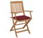 Chaises Pliables De Jardin 8 PCs Avec Coussins Bois D'acacia