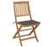 Chaises Pliables De Jardin 8 PCs Avec Coussins Bois D'acacia