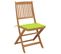 Chaises Pliables De Jardin 8 PCs Avec Coussins Bois D'acacia