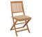 Chaises Pliables De Jardin 8 PCs Avec Coussins Bois D'acacia