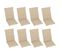 Chaises Inclinables De Jardin Et Coussins Lot De 8 Bois Acacia