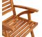 Chaises De Jardin 6 PCs Bois D'acacia Solide