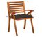 Chaises De Jardin Avec Coussins 4 PCs Bois De Teck Solide