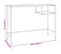 Bureau D'ordinateur Transparent 100x36x74 Cm Verre Trempé