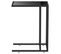 Table D'appoint Pour Ordinateur Noir 50x35x65 Cm Verre Trempé