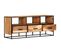 Meuble TV 110x30x45 Cm Bois D'acacia Massif