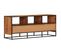 Meuble TV 110x30x45 Cm Bois D'acacia Massif