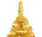 Arbre de Noël artificiel pré-éclairé et boules doré 120 cm PET