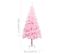 Arbre De Noël Artificiel Avec LED Et Boules Rose 120 Cm Pvc