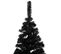 Arbre De Noël Artificiel Pré-éclairé Et Boules Noir 180 Cm Pvc