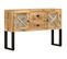 Buffet 110x30x74 Cm Bois De Manguier Brut