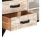 Meuble TV 110x30x41 Cm Bois D'acacia Massif