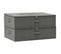 Boîtes De Rangement 2 PCs Tissu 70x40x18 Cm Anthracite