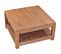 Table Basse 68x67x35 Cm Bois De Teck Solide