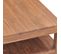 Table Basse 68x67x35 Cm Bois De Teck Solide