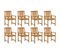 Chaises De Jardin Avec Coussins 8 PCs Bois D'acacia Solide