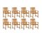 Chaises De Jardin Avec Coussins 8 PCs Bois D'acacia Solide